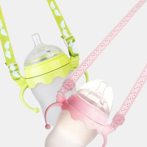 2pcs/Set Baby Feeding Bottle Plastic Handles Anti-lost Strap Holder for Comotomo