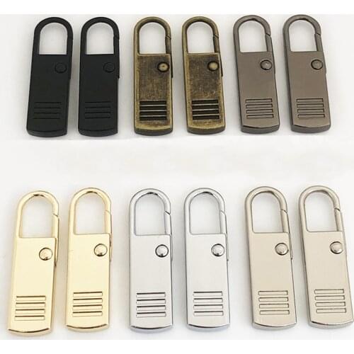 2pcs Zipper Pulls Tab Replacement Luggage Zipper Pull Extension Backpack Zippers Tags Handle Zipper Sliders For Suitcase