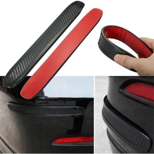 2Pcs Bumper Guard Strip DIY Kit Accessories Corner Rubber Front & Rear
