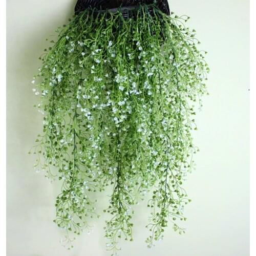 3colors Hanging Plant Artificial Plant+Mini flower Willow Wall Flower Basket Accessories Home Decoration Balcony Decorattion