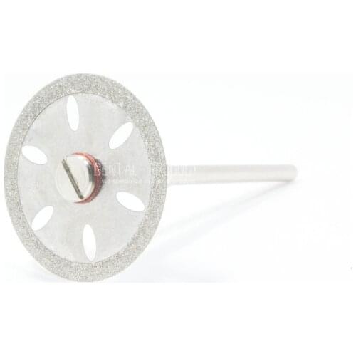 3 pcs C07 Dental thin Ultra-thin double sided sand diamond cutting disc with mandrel for separating polishing ceramic crwon jade