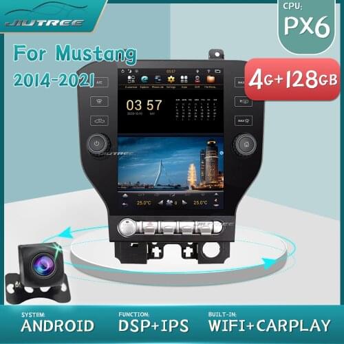 Vertical Screen Android PX6 Car Multimedia player Stereo For Ford Mustang 2014-2021 Autoradio GPS Navigation Head unit recorder