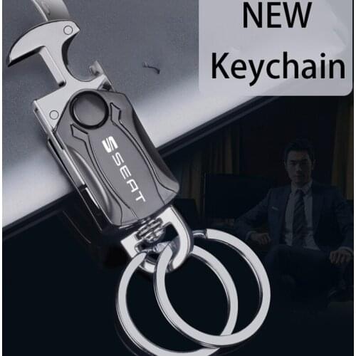 Beer Bottle Opener Keychain Men Fashion Zinc Alloy Key Ring Car Play Keyring for seat TOLEDO leon EXEO mk3 mk2 5 Car accessories