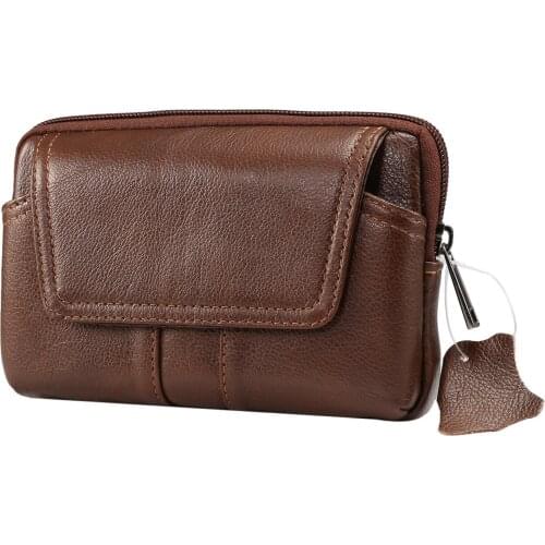 Genuine Leather Case Running Sport Belt Clip Wallet Cover Waist Bag for iPhone XS MAX XR for Samsung S9 Note8 A5 A3 A7 A8