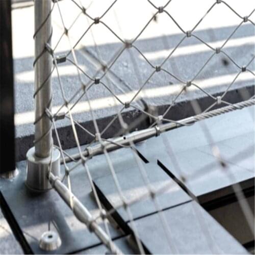 Facade High Tensile Stainless Steel Woven Cable Mesh