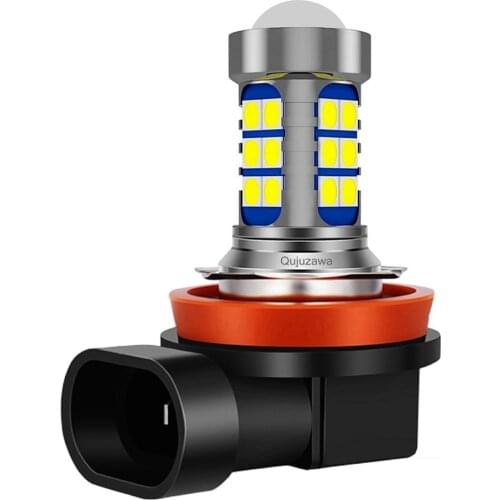 50PCS H11 H8 9006 HB4 1200LM High Power 27 SMD 3030 LED Car Front Foglamps Bulb Auto Driving Fog Lamp White 12V 50X
