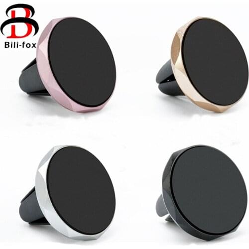Bili-fox Magnetic Air Vent Car Mount Phone Holder for Smartphones Magnet Car Phone Stand Universal Mini Car Phone Holder for GPS