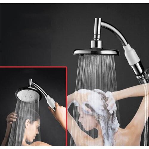 6 Inches Large Size Shower Head Take a Shower Equipment Accessories Tools for Reparing Bathroom Supercharge Shower Heads H030