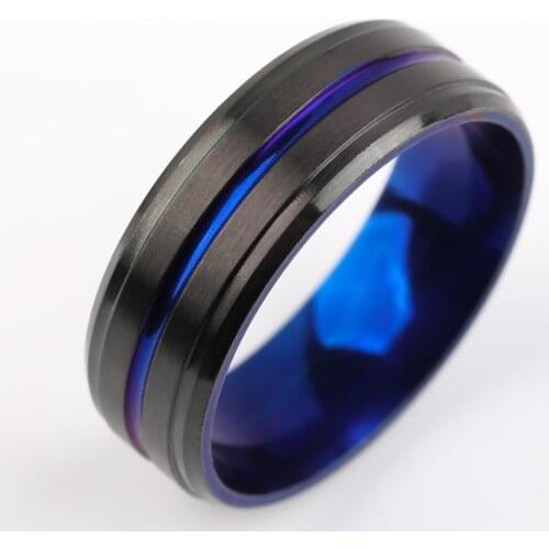 Simple Design Black Matte Finger Rings for Men Couple Jewelry Engagement Retro Vintage Ring Anniversary Gift Women Accessories