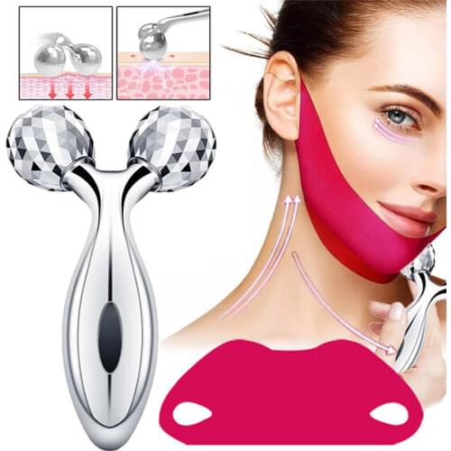 3D Face Lift Roller Massager Face Skin Care Tools Y Shape Rolle Instrument Beauty Tool for Face Lifting Wrinkle Remove