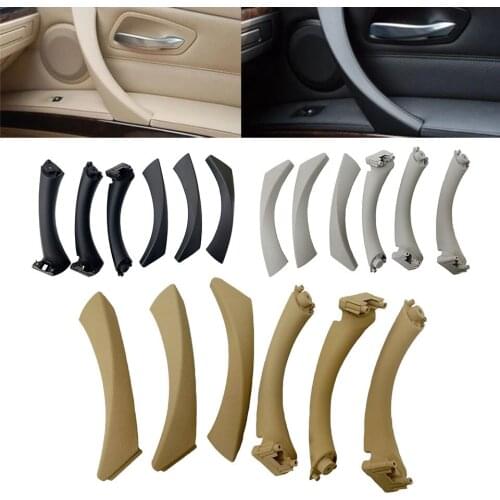 Rudder Car Passenger Door Handle Interior Handle For BMW 3 Series E90 6pcs Beige/Black/Grey Right Inner Door Armrest Panel Pull