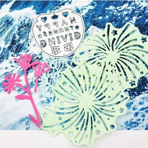 Happy Thanksgiving Day Words metal Cutting Dies Scrapbooking Album Decoration craft Card Making Die Cutting Embossing Stencil