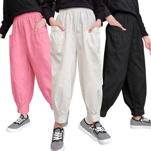 Girls Sport Pants Solid Color Sweatpants For Girls High Quality Childrens Sweatpants Spring Autumn Girls Clothes