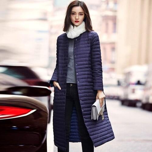 Light Thin Ultra Down Jacket Women Clothes Long Parka Autumn Winter Coat Women Outerwear Coats Chamarras De Mujer KJ556 s