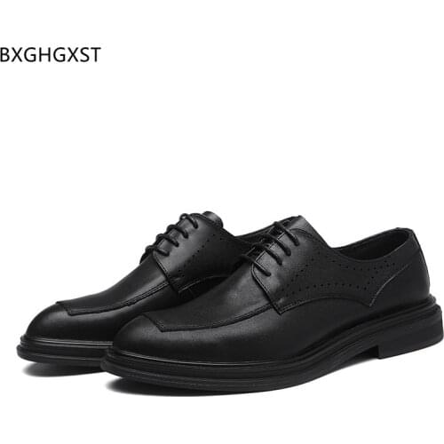 Black Oxford Shoes for Men Italian Dress Shoes Mens Fashion Party Shoes for Man 2021 Sapato Chaussure De Homme Zapatos De Hombre