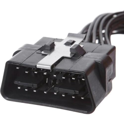 X7AE 16 pin OBD2 OBD 2 OBDii Splitter Extension Cable one Male to Two Female Y Cable for elm327