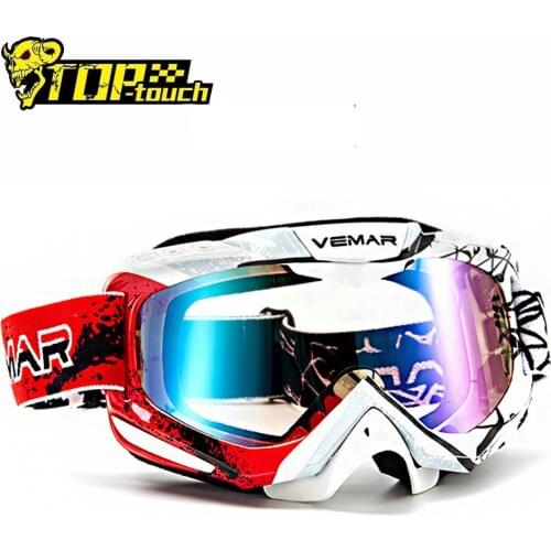 VEMAR Women Men Motorcycle Off-Road Goggles Ski Motocross Glasses Anti-fog Eyewear Snowboard Glasses Motorbike Dirt Outdoor Lens