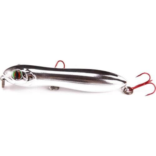 1Pcs Popper Lure 10.5cm 15g Floating Fishing lure Snake Head Pencil Bait Hard Crankbait Sea Bass Pike Topwater Fishing Wobbler