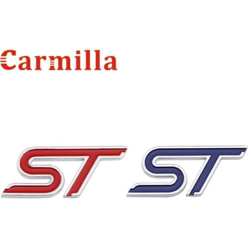 Carmilla St Label 3D St Logo Sticker Sport Style for Ford Focus 2 3 4 Fiesta Ecosport Kuga Mondeo Everest Ranger Explorer