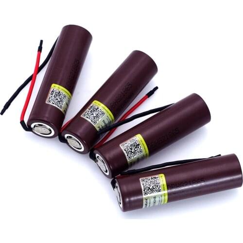 4PCS/lot Liitokala new HG2 18650 3000mAh battery 18650HG2 3.6V discharge 20A, dedicated batteries+DIY Silica gel Cable