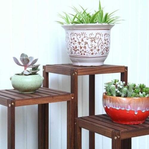 Estanteria Plantas Wooden Shelves For Huerto Urbano Madera Wood Table Stojak Na Kwiaty Balcony Outdoor Flower Stand Plant Shelf