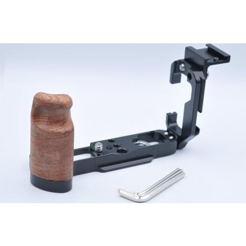 Wooden Camera L Bracket Hand Grip Holder Plate for Fujifilm Fuji X-A7 XA7
