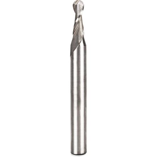 HSS Drill Bit R2 6mm Straight Shank 2 Flute Ball Nose End Milling Cutter Lathe Cutter CNC Power Tools Length 55mm