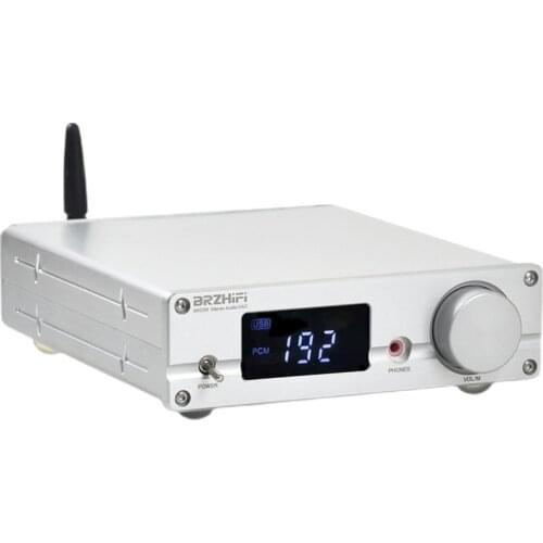 BRZHIFI DAC HiFi Decoder Bluetooth 5.0 ES9038PRO DSD512 PCM32Bit 384KHZ COAX Hi Res Digital Audio Decoder Headphone Amplifier