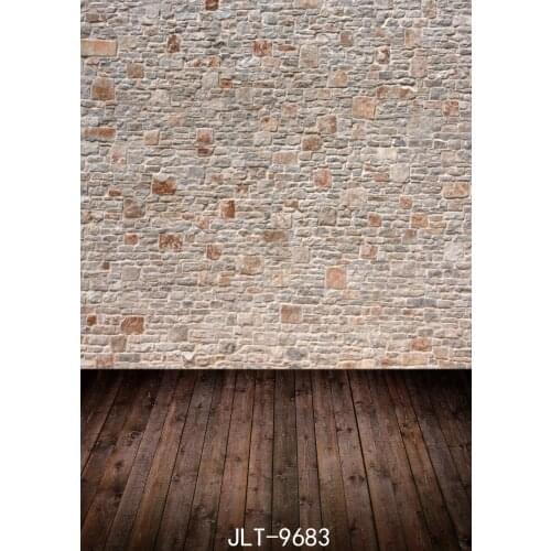 Brick Wall Photography Backdrops Wooden Floor 3D Backgrounds for Photo Studio Vinyl Cloth Baby Shower New Born Baby Photophone