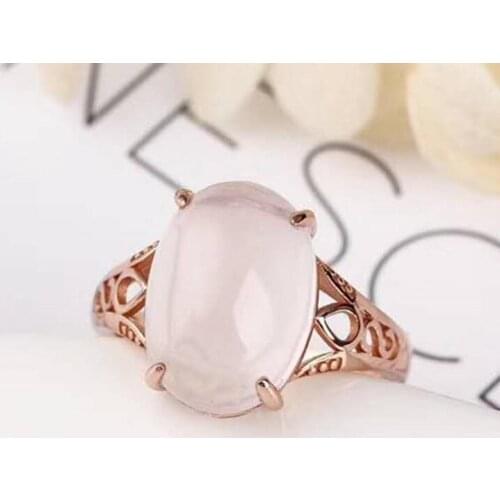 925 silver natural powder crystal ring Support national inspection and inspection