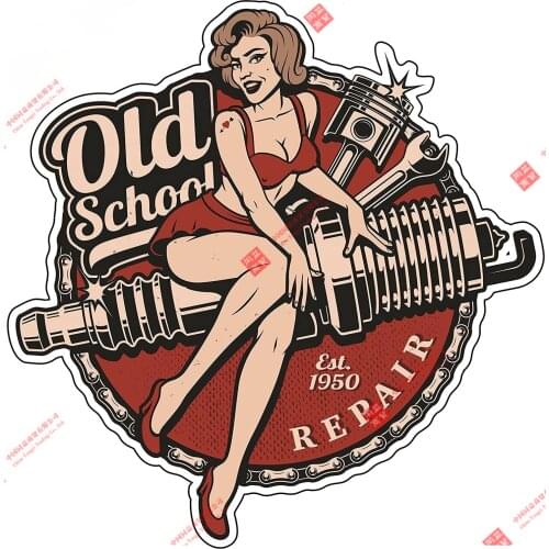 Hot Retro Vintage Old School Route 66 Badge Brand Car Sticker Decal Decor for Motorcycle Off-road Laptop Trunk Guitar
