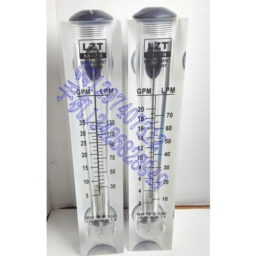 LZT-25 panel flow meter 5~35GPM 30~130LPM liquid flowmeter
