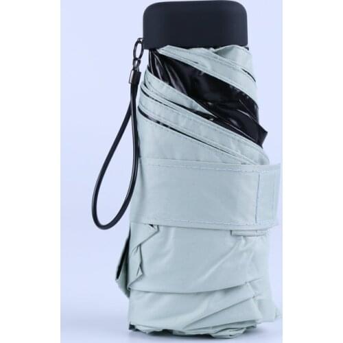 Mini pocket umbrella five folding uv protection sunny and rainy umbrella