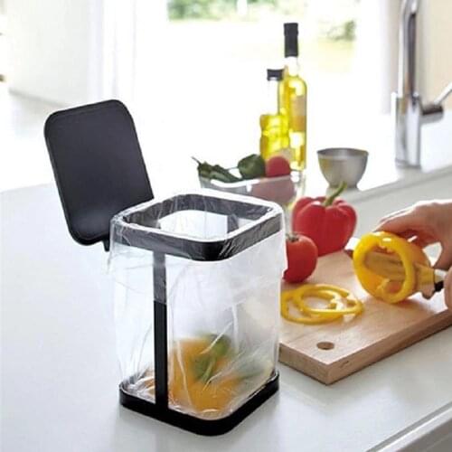 Dustbin For Kitchen Accessories Recycling Waste Bin Car Garbage Bag Holder Rubbish Rack Home Office Storage Desktop Trash Can