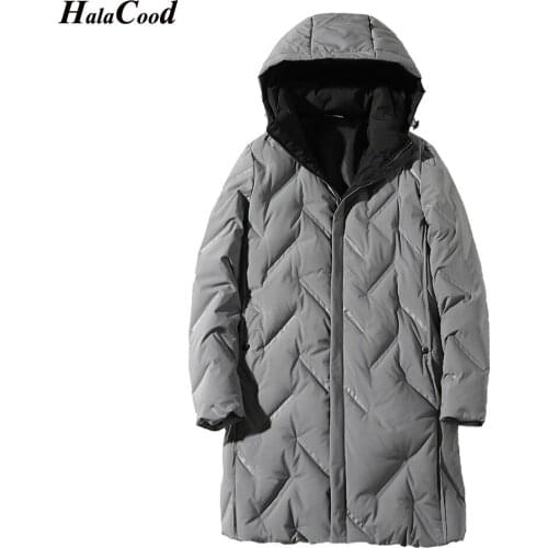 HALACOOD Quality New Thin Warm Winter Men Duck Down Coat Parkas Outwear Jacket Overcoat Hood Black Warm Winter Down Jackets Men