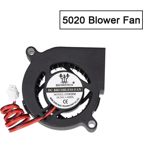 5020 Blower Riverside 4k Turn Bearing 24V Terminal length 150mm XH2.54 For BIQU BX 3D Printer