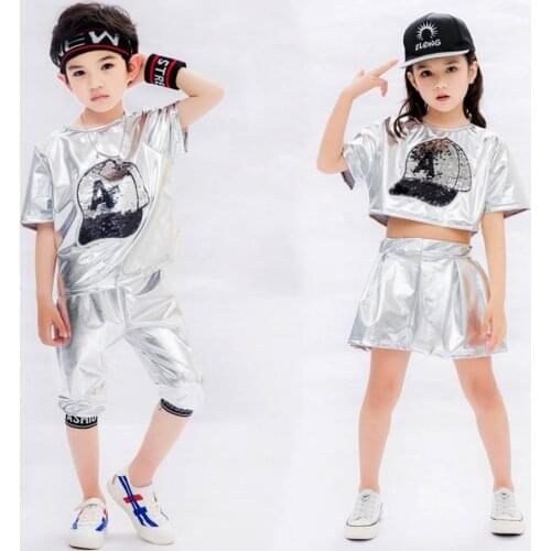 New Arrival Children Clothes Summer Set Baby Girls Boys T-Shirt Shorts 2Pcs/Sets Dance Costume Clothing Suit For 3T 4 8 12Years