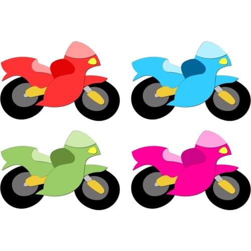 New Motorcycle Wooden Die Scrapbooking C3004 Cutting Dies Multiple Sizes Compatible With Most Die Cutting Machines