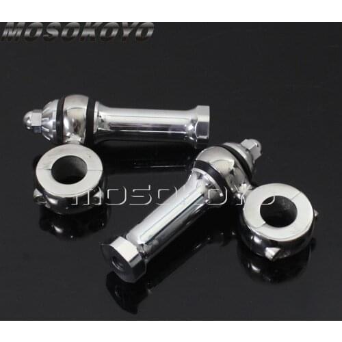 Dog Bone Offset 3.5" Rise Handlebar Riser 1" 7/8" Bar Mount Clamp for Harley Springer Sportster Chopper Cafe Racer
