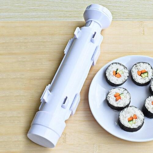 Roller Sushi Gift Set Roll Rice Mold Kitchen Sushi Maker Bazooka Tools Gadgets Rice Vegetables DIY Making Roll form Kitchenware