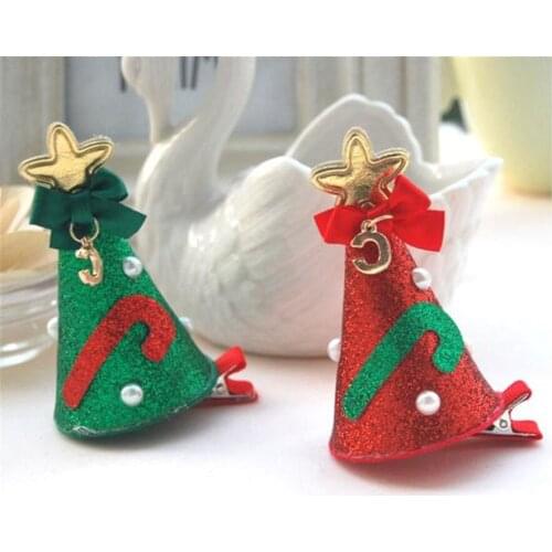 Merry Christmas! dog hat BOWS so beautiful pet hairpin headwear grooming accessories 20pcs