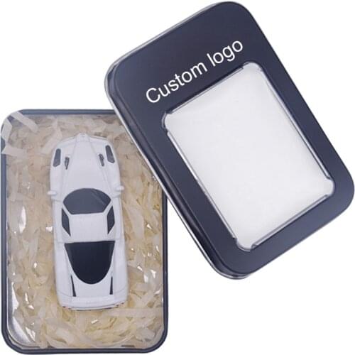 Super Sports Car 64GB USB Flash Drive Mini Pen Drive 32GB 16GB Memory Stick Pen Metal car model 4GB 8GB Pen Drive with nice box