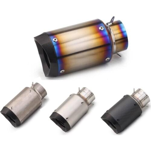60mm 51mm Universal Motorcycle Exhaust Muffler Titanium alloy Exhaust Escape moto Pipe Motorbike Tail Tube with DB killer