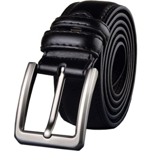 WilliamPolo Genuine leather belt brand multifunctional mens cowhide high-quality alloy pin buckle belt 105-107p