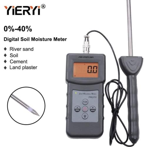 Yieryi PMS710 100% New Brand Digital Soil Moisture Meter Test River sand Soil Cement Land plater Sensor Tool