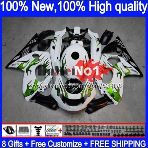 YZF 600R For YAMAHA Thundercat YZF-600R 39MC.55 YZF600R 2002 2003 2004 2005 2006 2007 96 02 03 04 05 06 07 Green flames Fairing