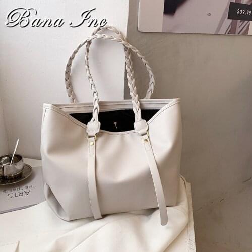 Women Big Shopping Bags Totes Bags For Women Woven Shoulder Strap Shoulder Bag Large Capacity Totes Ladys Shoppers Free Shipping