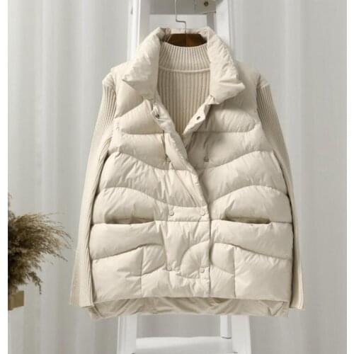 SEDUTMO Winter Duck Down Women Vest Warm Short Jackets Oversize Waistcoat Spring Casual Thick Puffer Jacket Slim Parkas ED1079