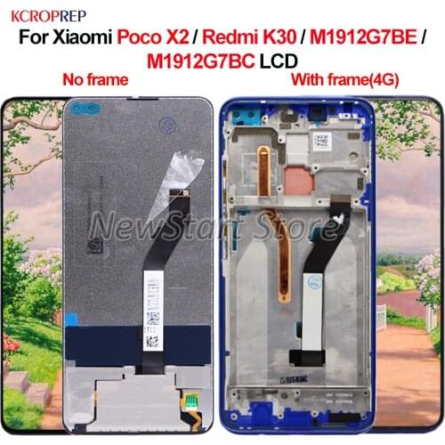 For Xiaomi Redmi K30 LCD For Xiaomi Poco X2 lcd Display Touch Screen Digitizer Assembly Replacement Accessory Parts 100% Tested