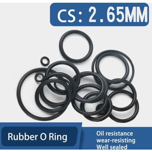 10/20/50pcs CS 2.65mm OD 8-54.5mm NBR Rubber O Ring O-Ring Oil Sealing Gasket Automobile Sealing